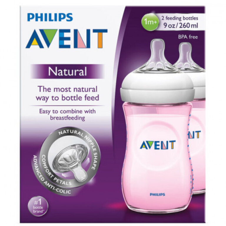 Avent Natural Bottle 260ML - 1M+ / 2Pcs